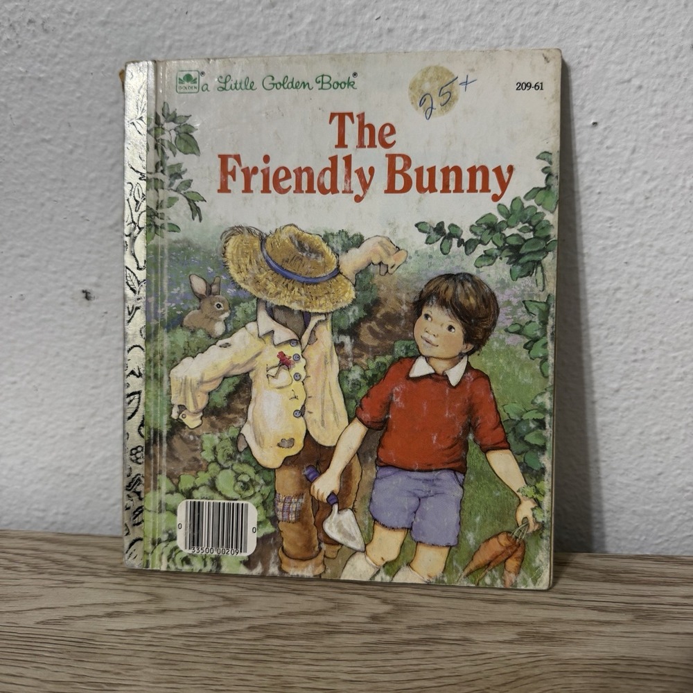 A Little Golden Book The Friendly Bunny 1985 #595 By Dorothy Kunhardt Vintage - Picture 1 of 12